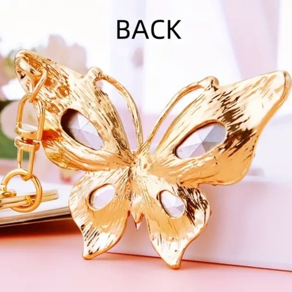 Green Rhinestone Butterfly - Picture 3 of 4